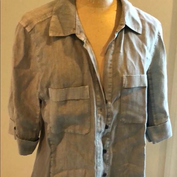 Grey James Perse Button Down - Picture 2 of 3